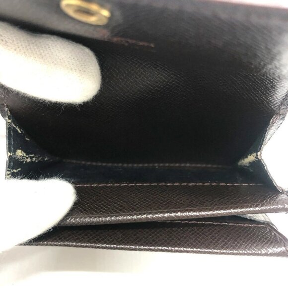 LOUIS VUITTON Porto Monnaie-Plat Coin Case Wallet Mini Wallet coin purse - Picture 9 of 14